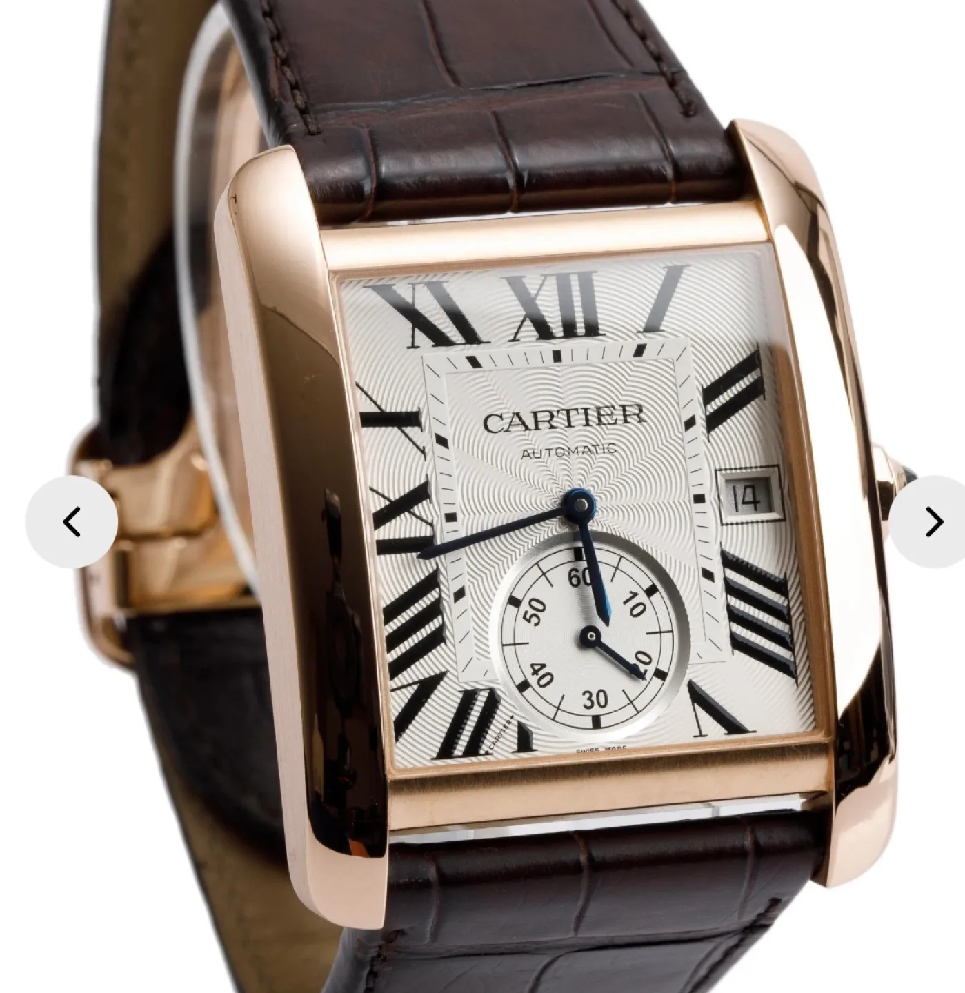 Cartier Tank MC rose gold Automatic Watch thumbnail
