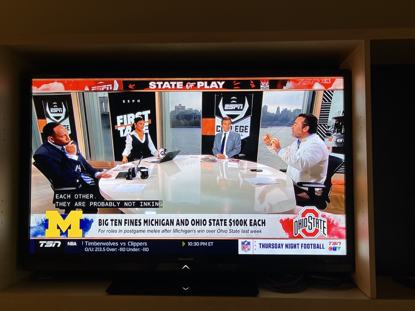 55” Sharp TV and HT-SB600 Sound Bar System