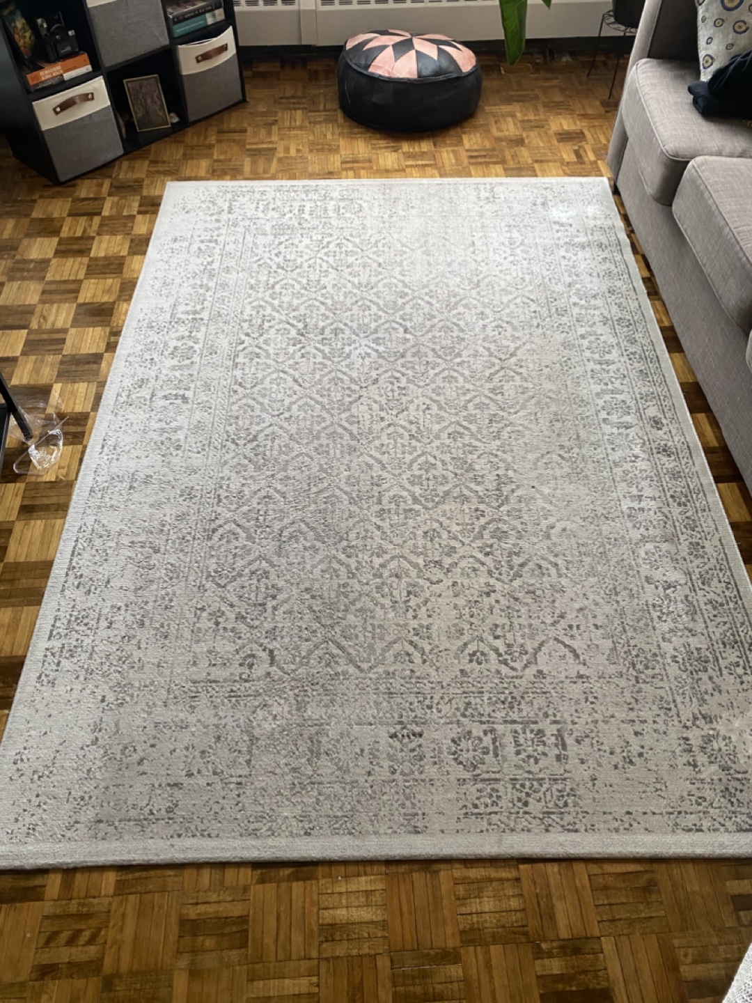 Ikea Grey Moroccan Area Rug #thriftypicks