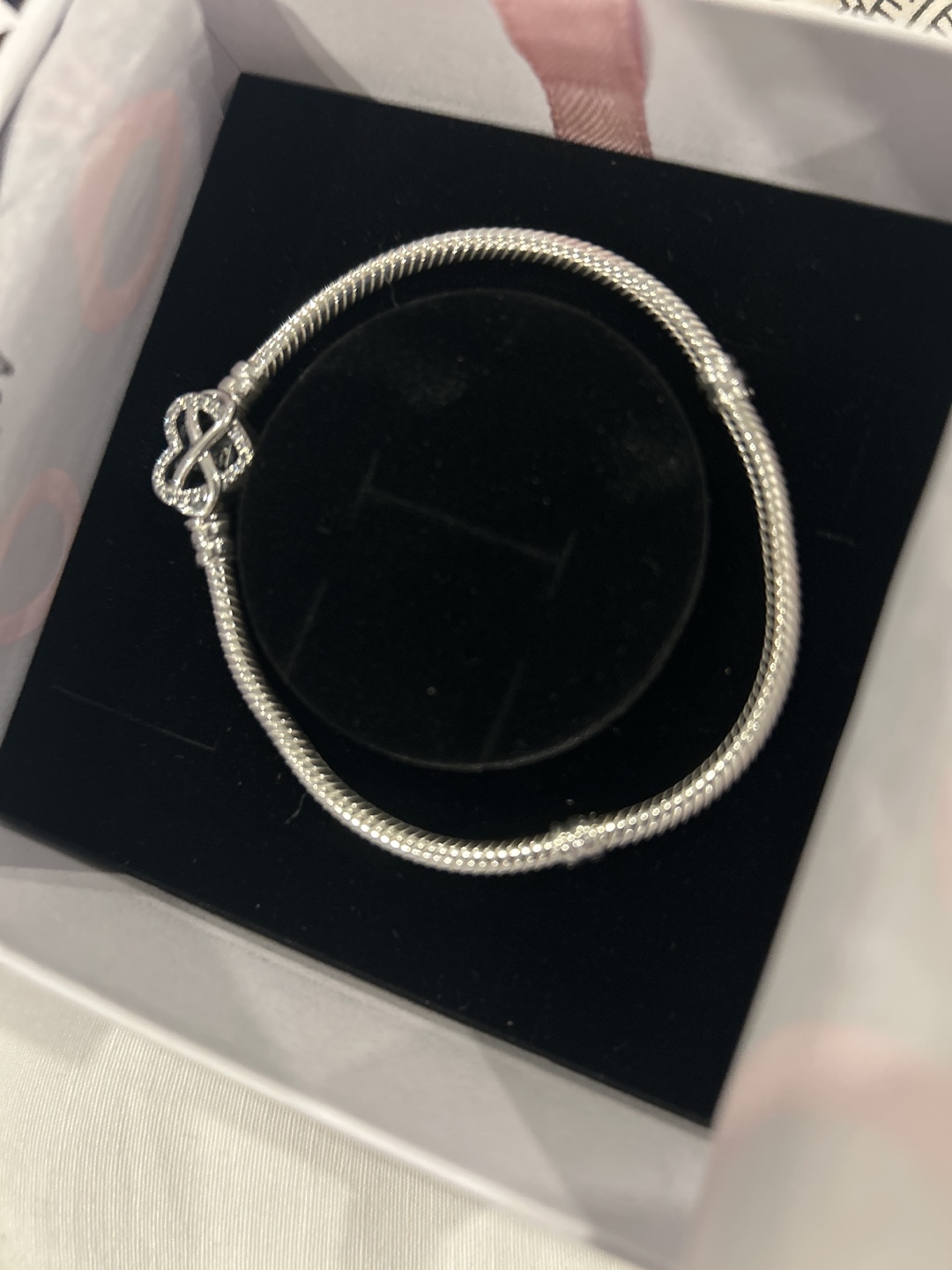 Pandora Snake Chain Bracelet with Infinity Charm - photo 2