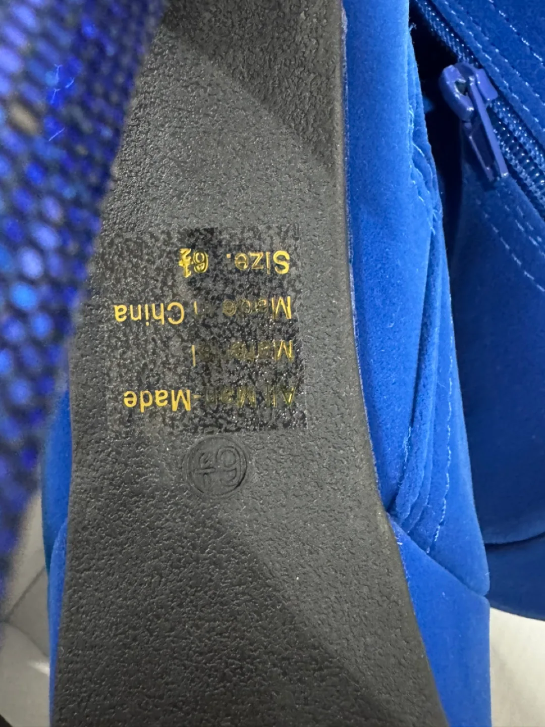 Kiss & Tell Blue Suede Booties image indicator(5)