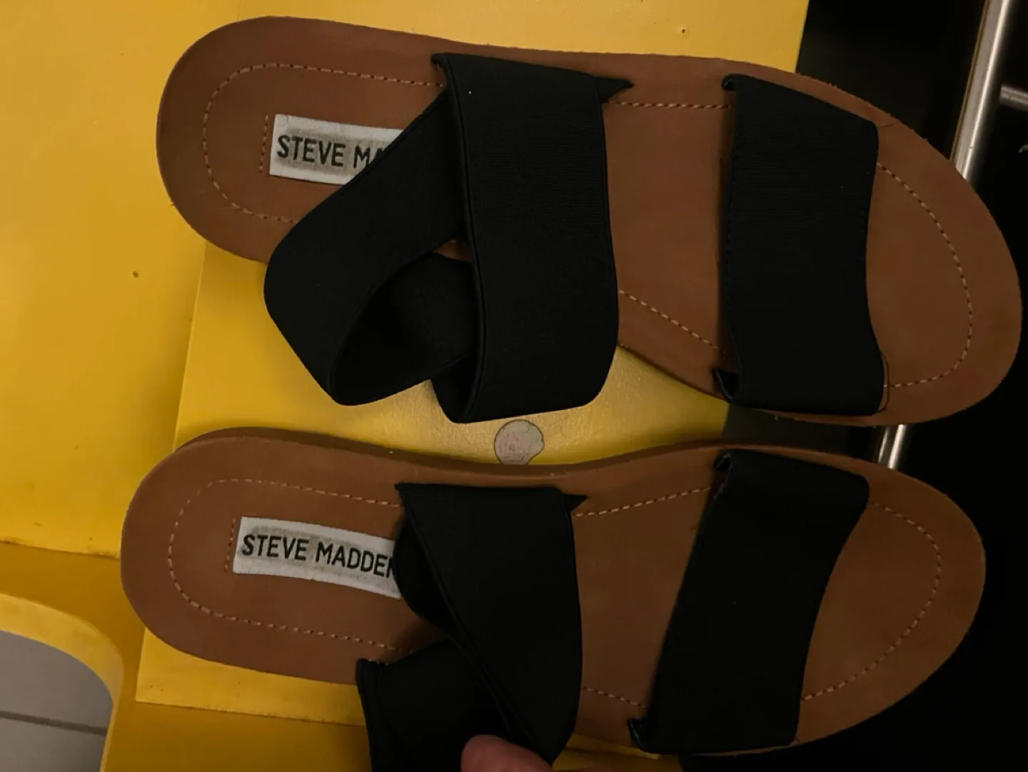 Steve Madden Black Sandals image indicator(2)