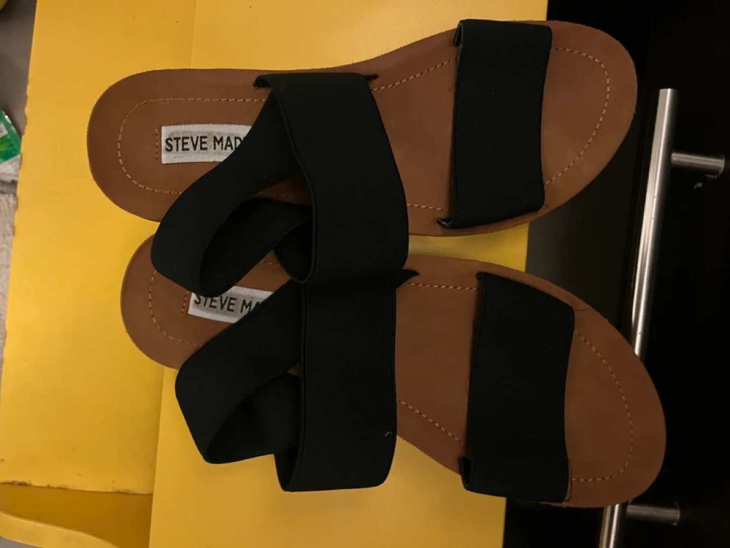Steve Madden Black Sandals image indicator(3)