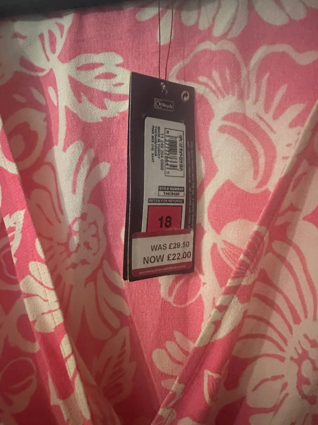 M&S Collection Floral Top Size xxl image indicator(4)