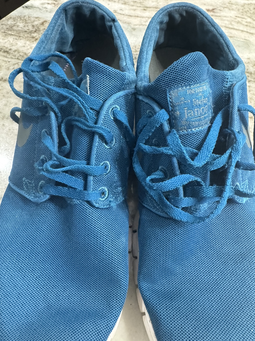 Nike Stefan Janoski Mens Size 9.5 Blue Skateboarding Shoes - photo 2