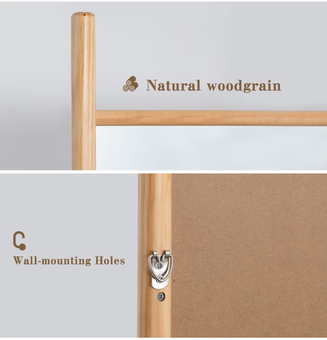 Full Length Wooden Frame Mirror - photo 3