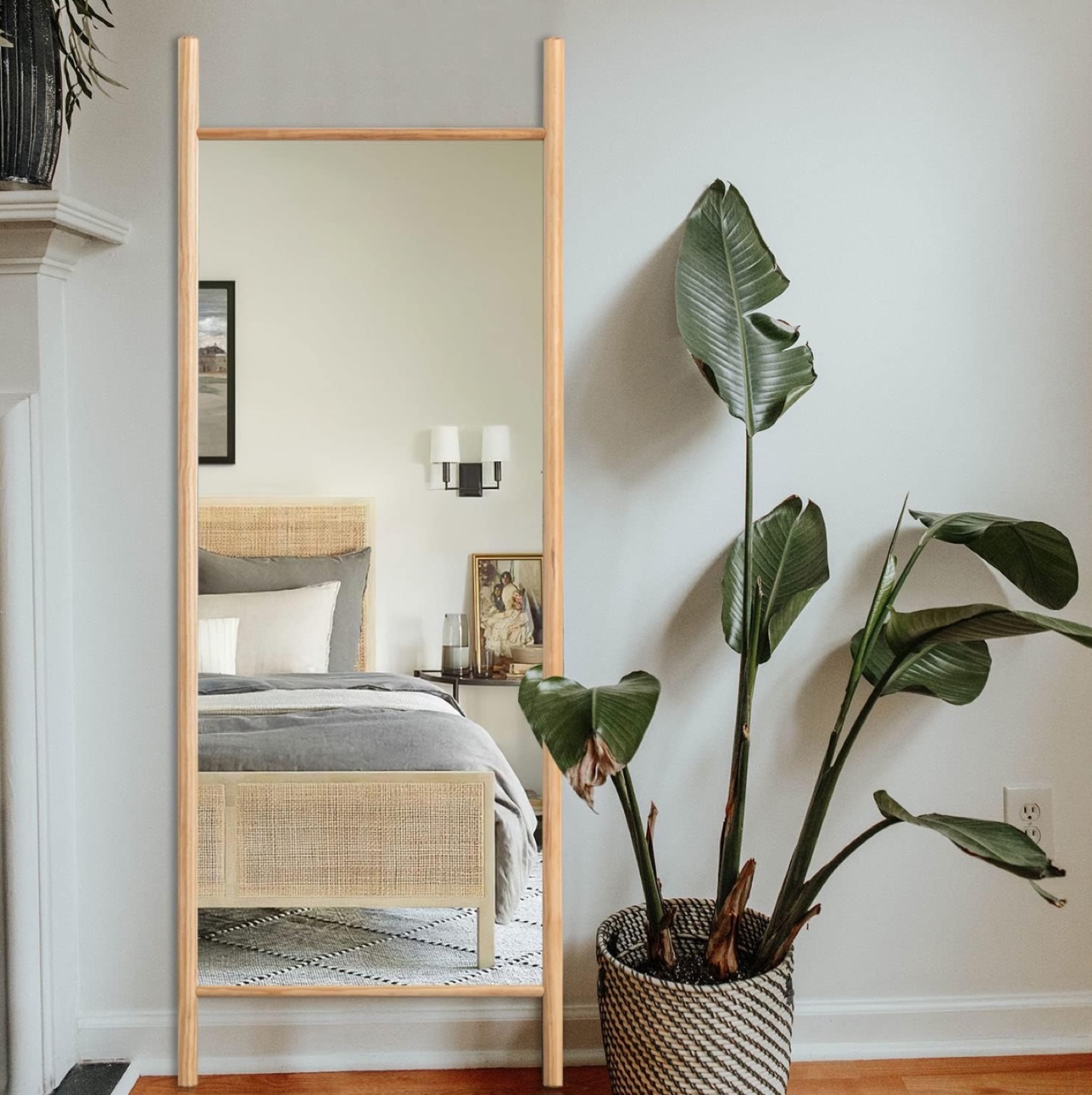 Full Length Wooden Frame Mirror - photo 2