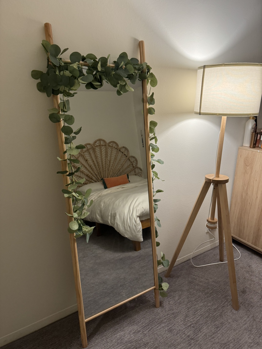 Full Length Wooden Frame Mirror