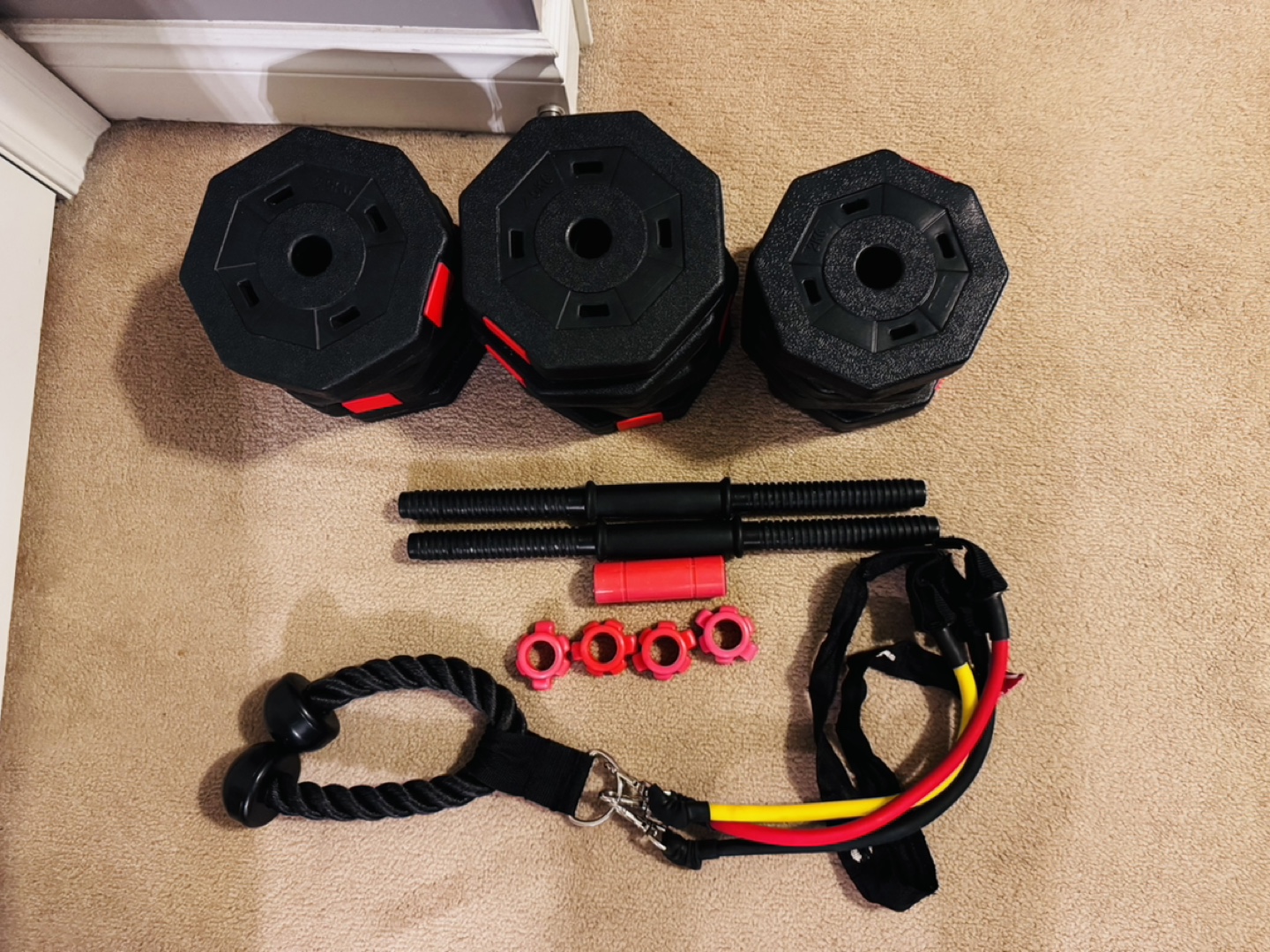 SogesPower Adjustable Weights Dumbbells Set
