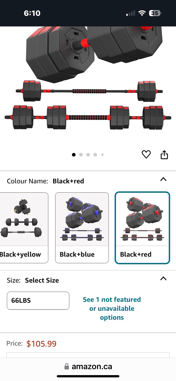 SogesPower Adjustable Weights Dumbbells Set - photo 3