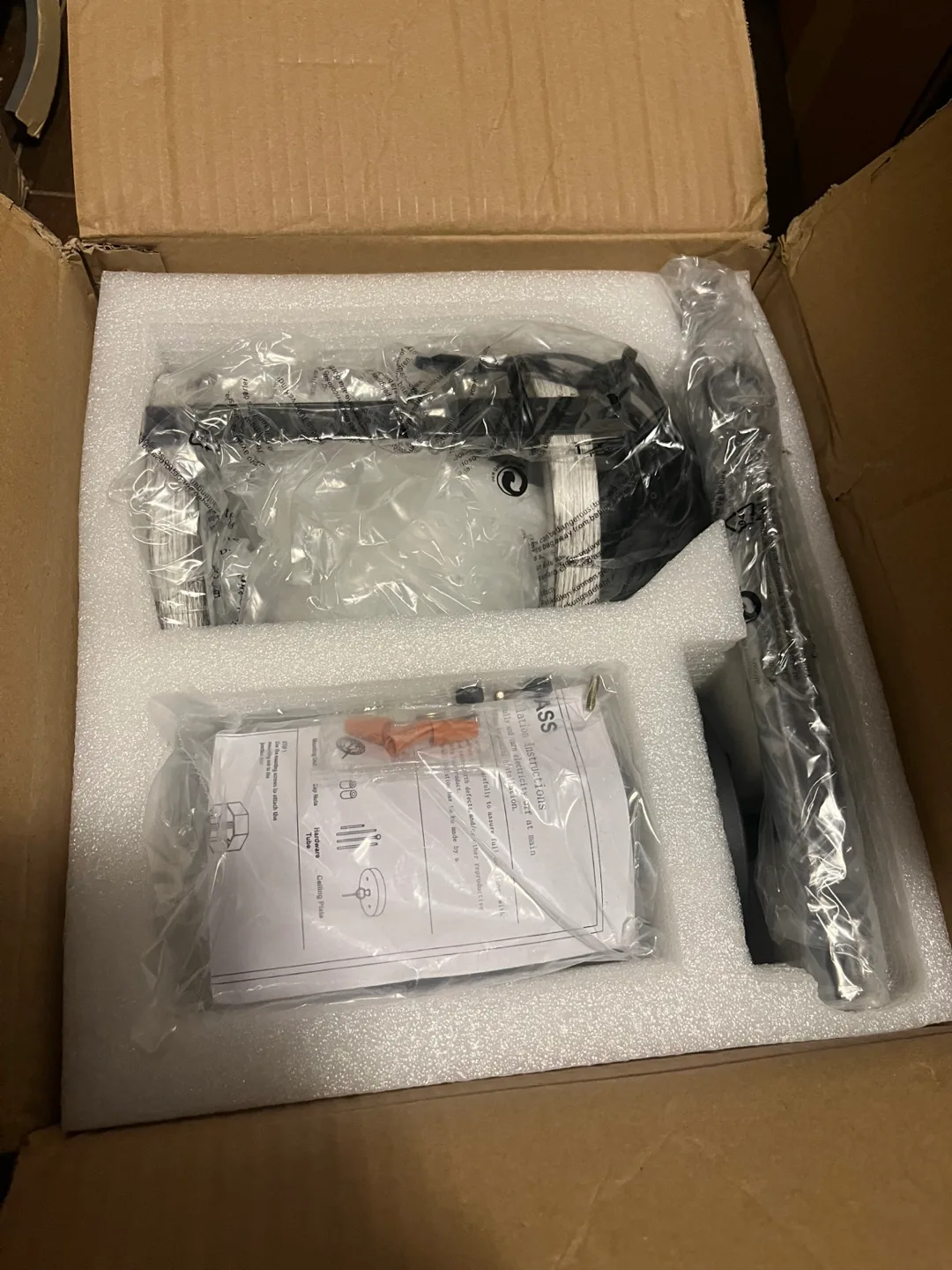 Rustic Glass hanging pendant light fixture image indicator(3)