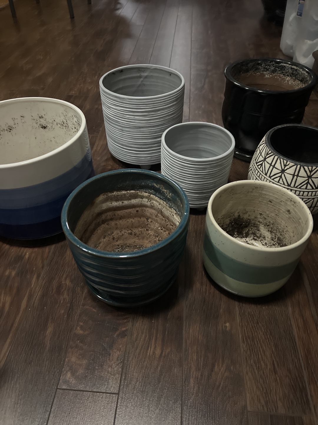 Assortment of pots