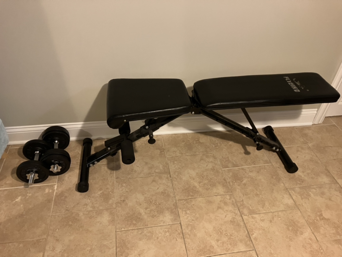 Adjustable Weights with Bench