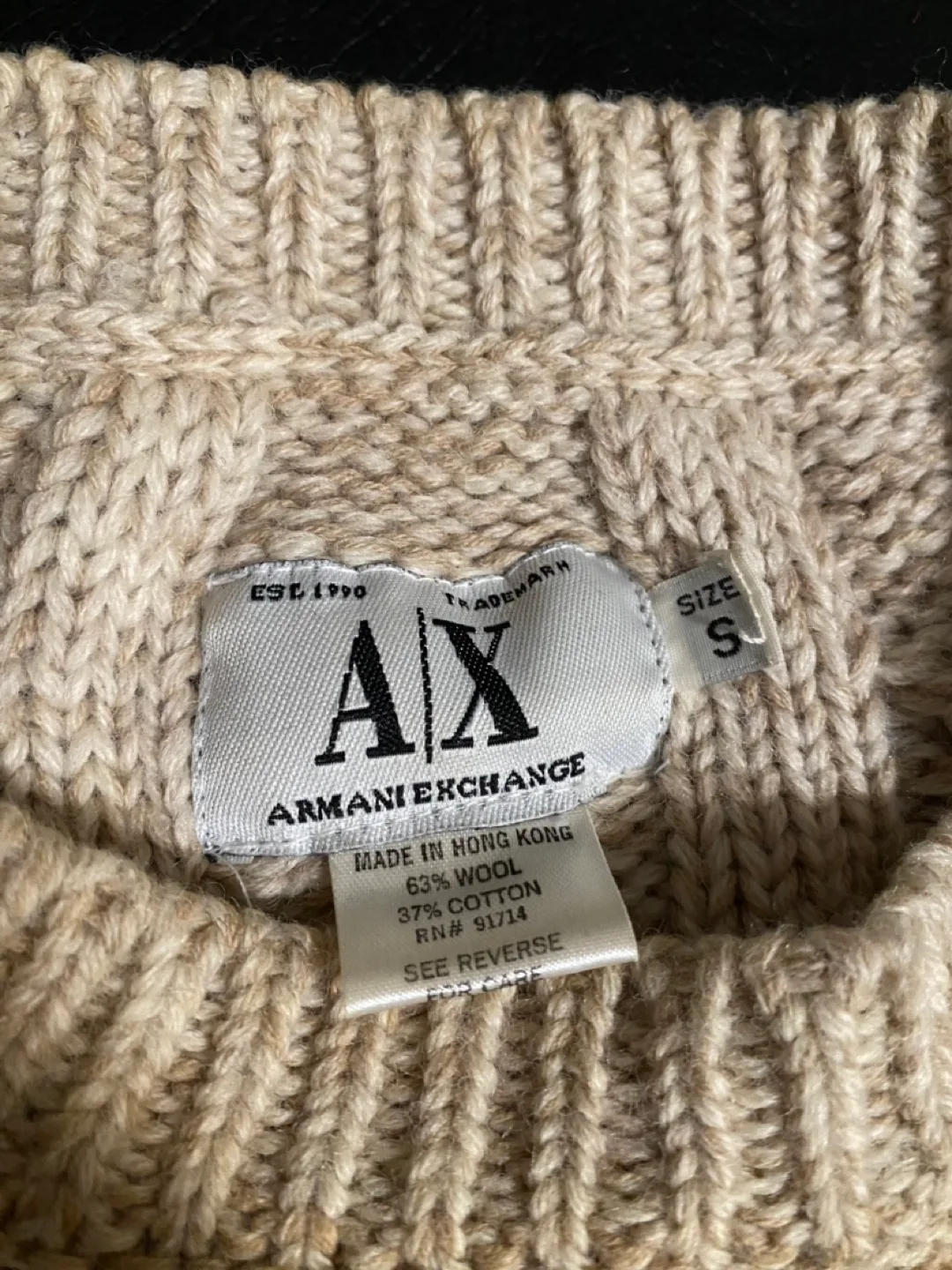 Armani Exchange A/X. Cable Knit Sweater #thriftypicks image indicator(2)