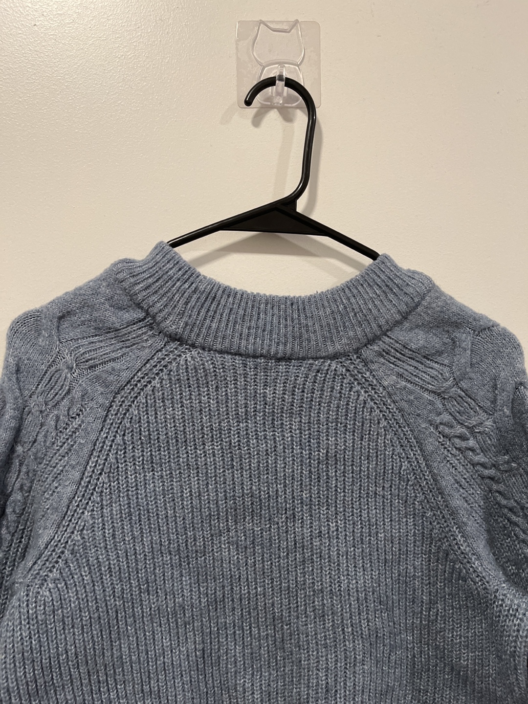 Blue Cable Knit Sweater - photo 2