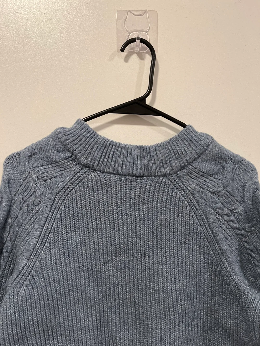 Blue Cable Knit Sweater image indicator(2)