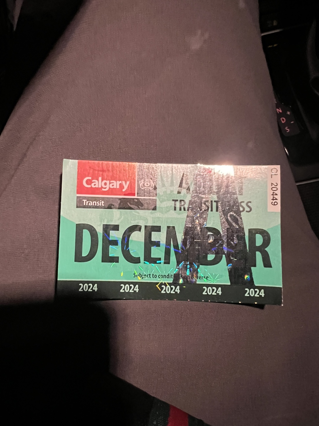 Calgary Transit December 2024 Pass