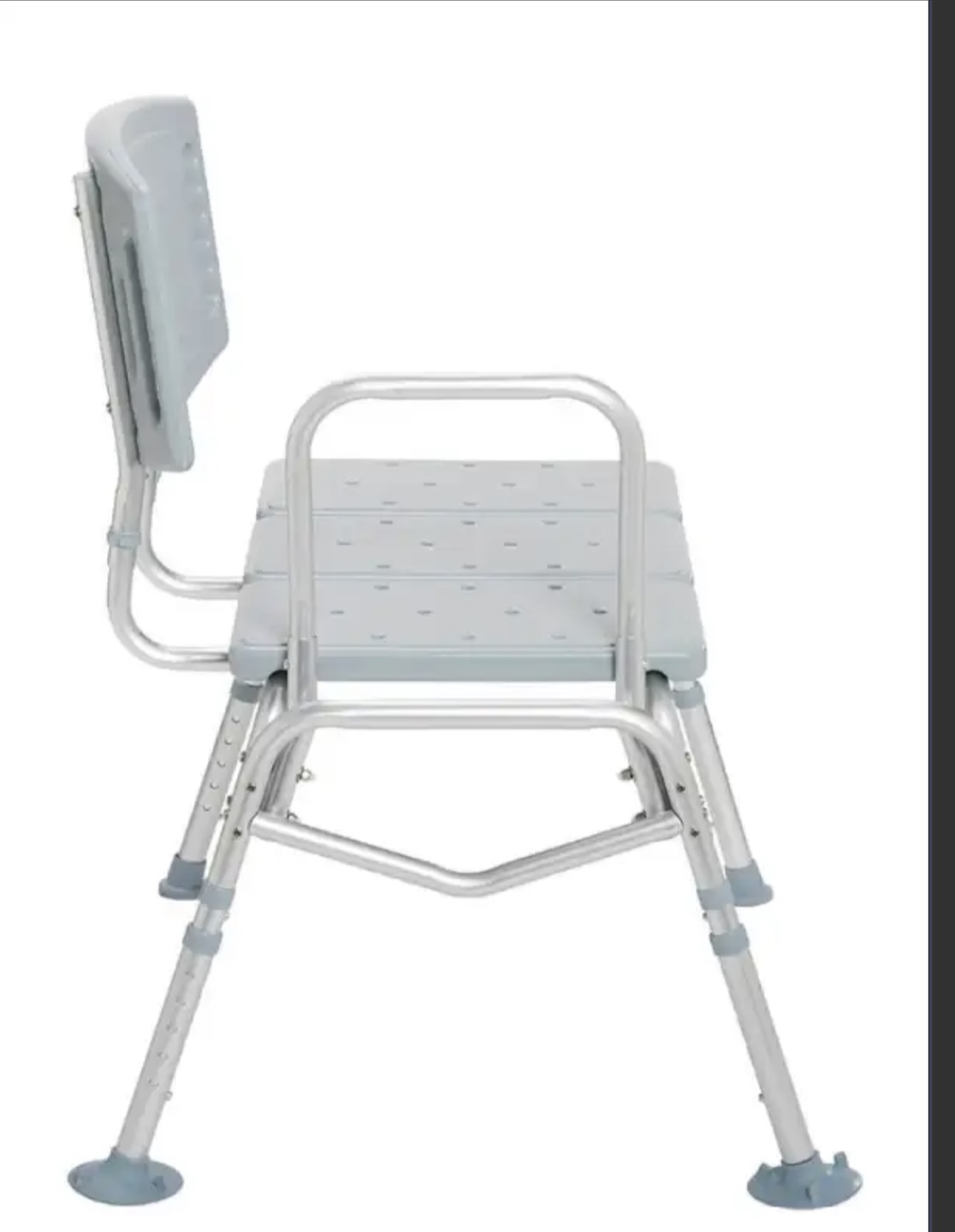 Shower Bench with Back and Armrest - photo 3