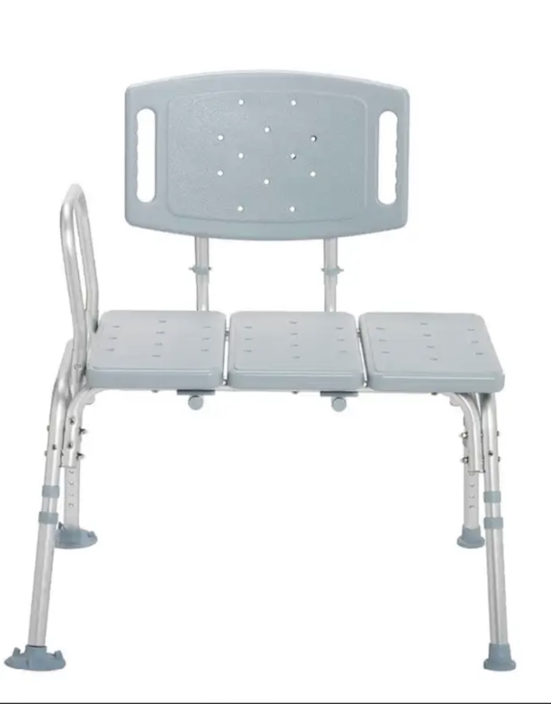 Shower Bench with Back and Armrest