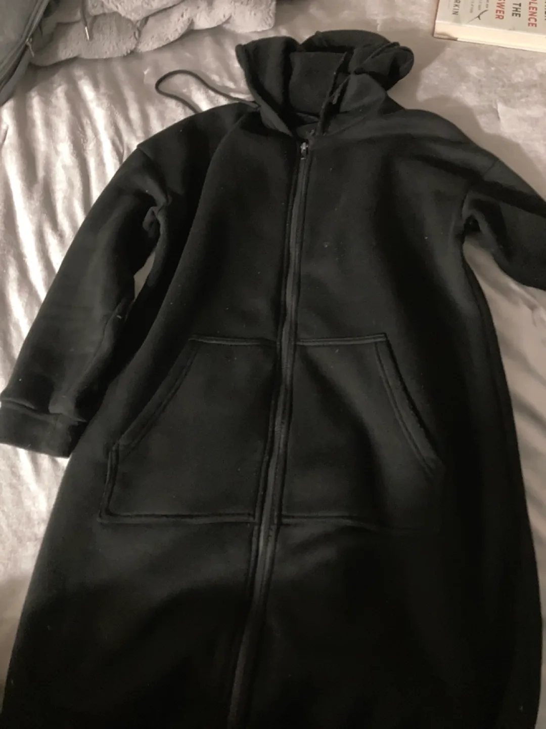 New!! Grey Long Sleeve Zip Up Hoodie image indicator(5)