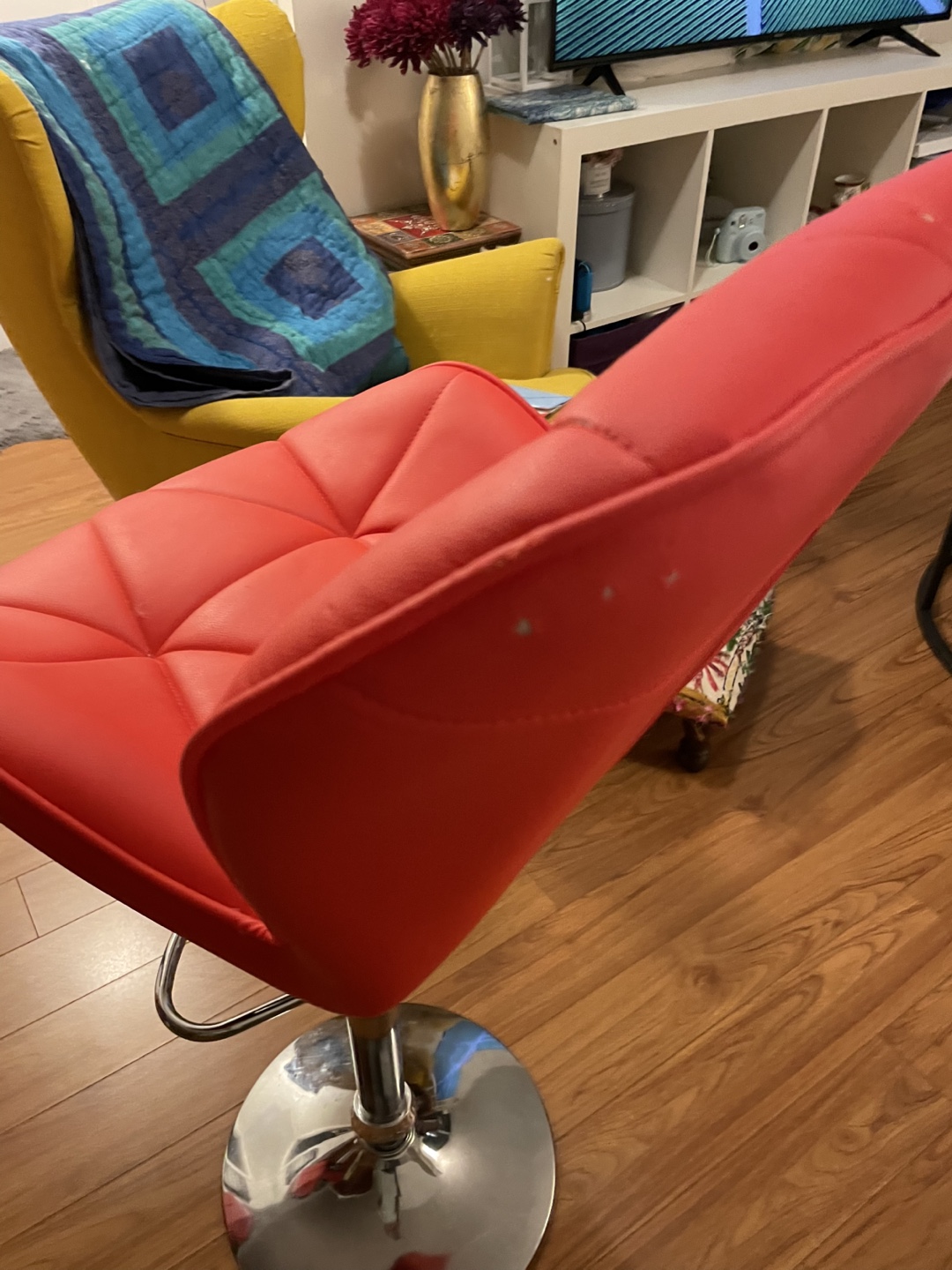 2 Red Bar Stool - photo 3