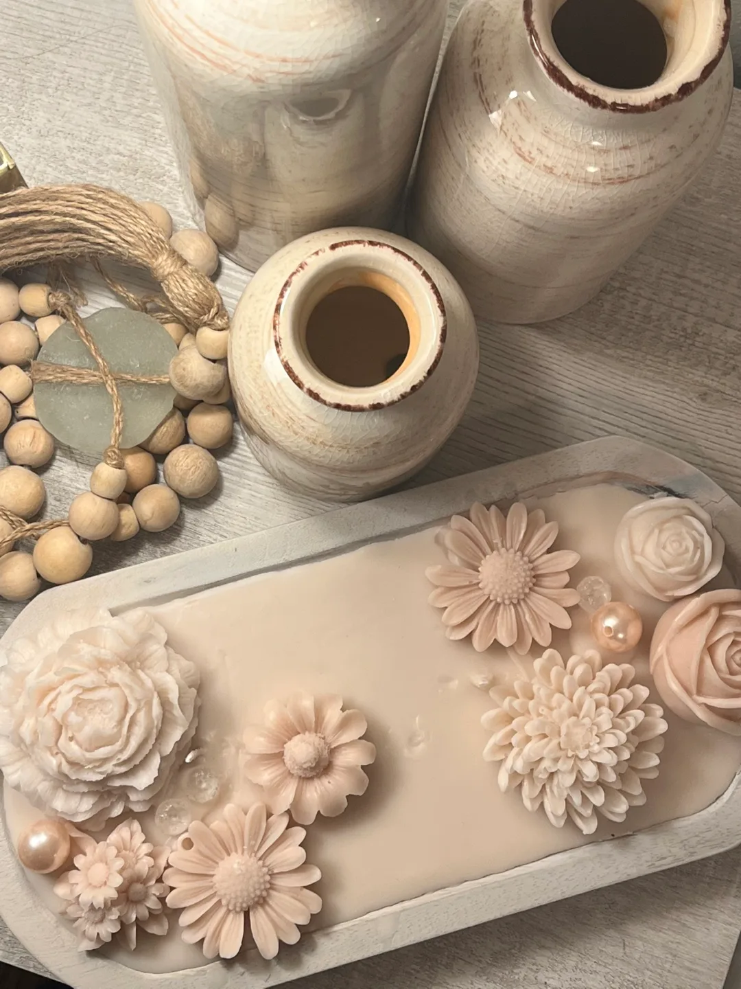 Floral Soy Wax Candle Tray image indicator(2)