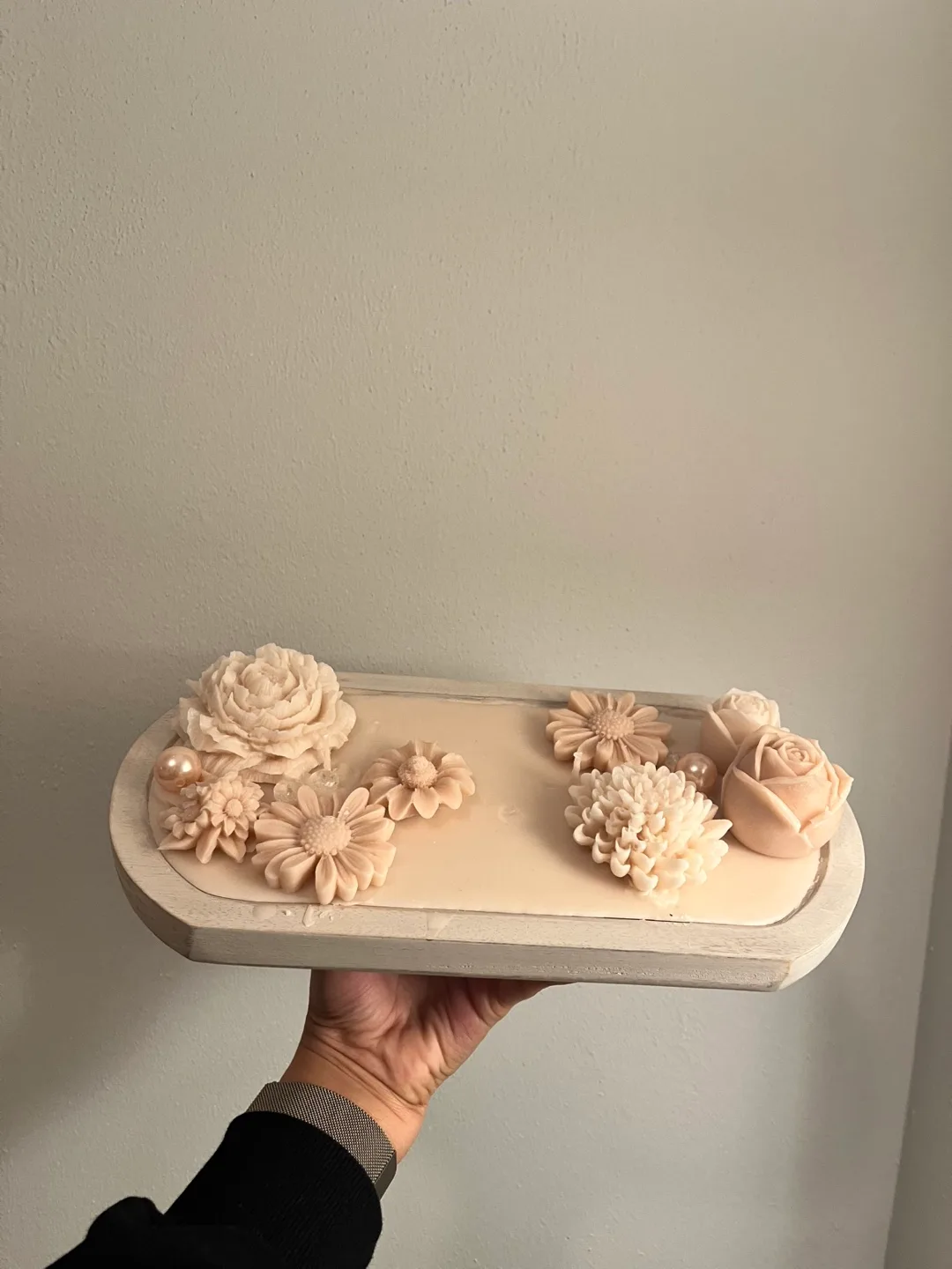 Floral Soy Wax Candle Tray image indicator(3)