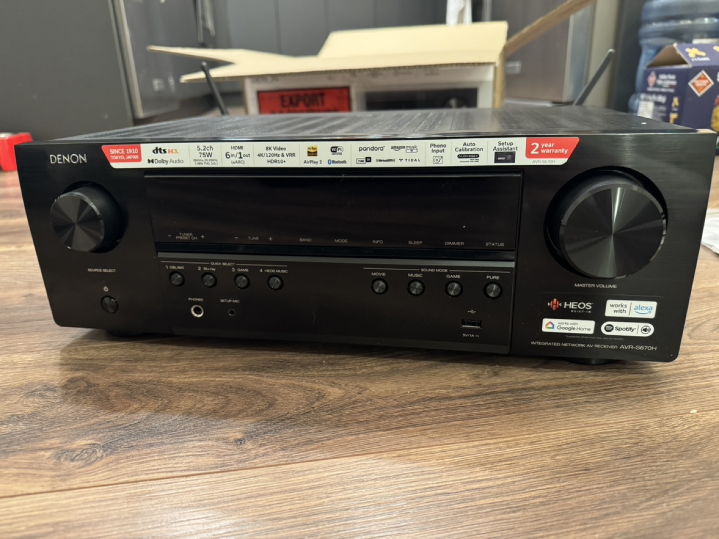 Denon AVR-S760H 7.2 Channel 4K Ultra HD A/V Receiver