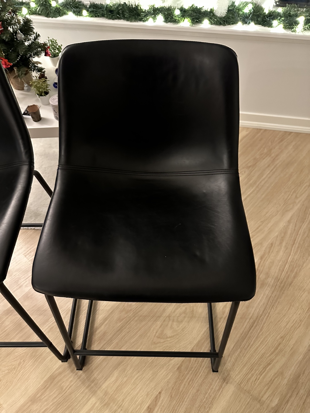 Set of 4 Black Bar Stools - photo 4