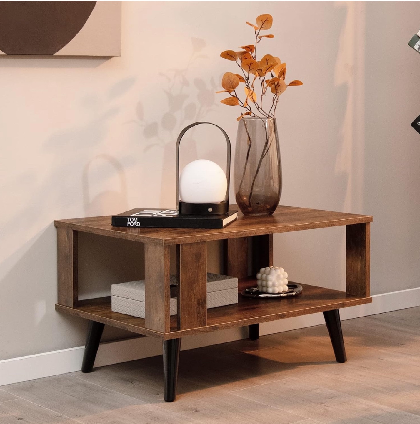 Mid-Century Modern Coffee Table with Shelf - photo 2