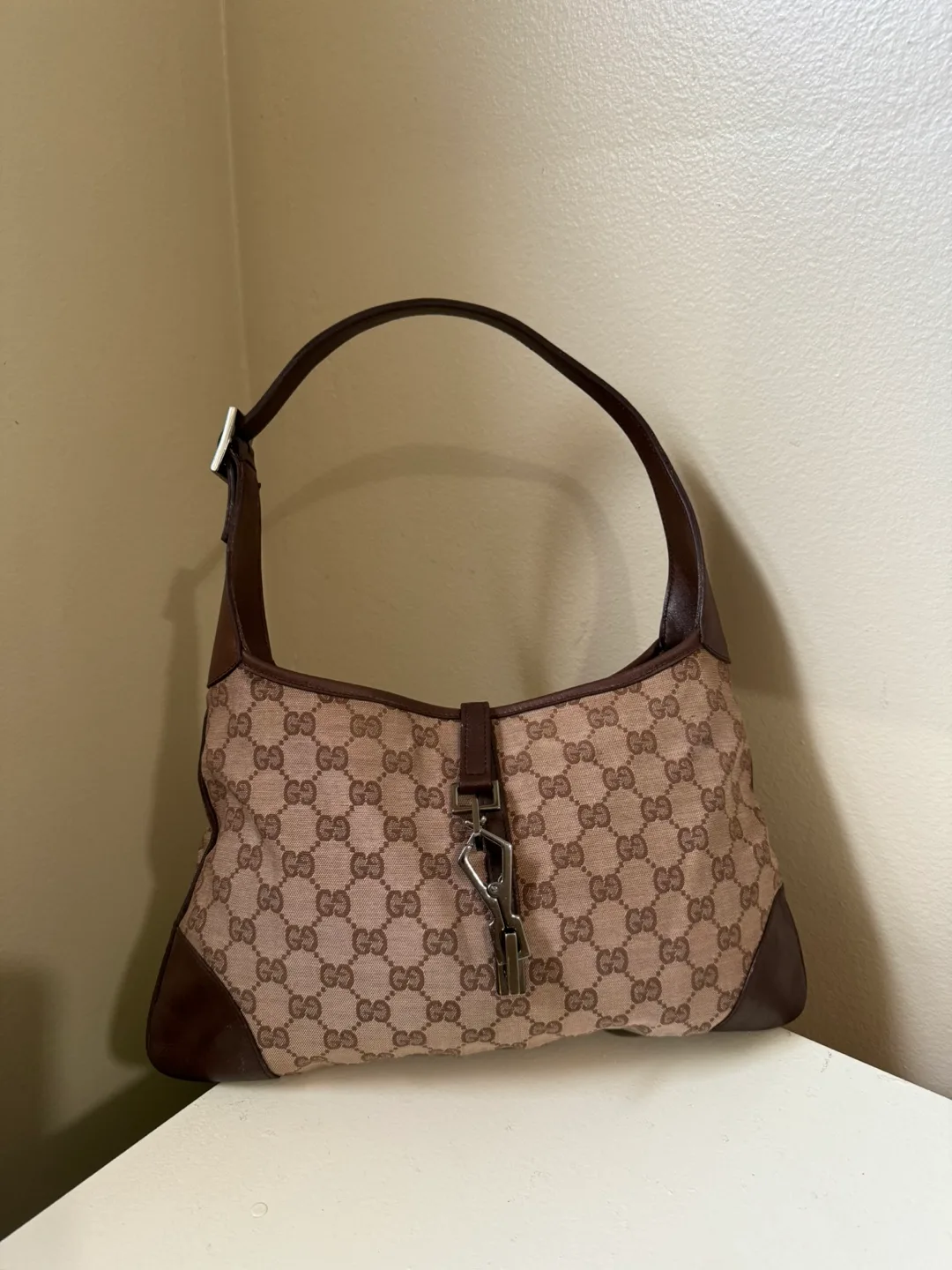 Gucci GG Monogram Shoulder Bag thumbnail