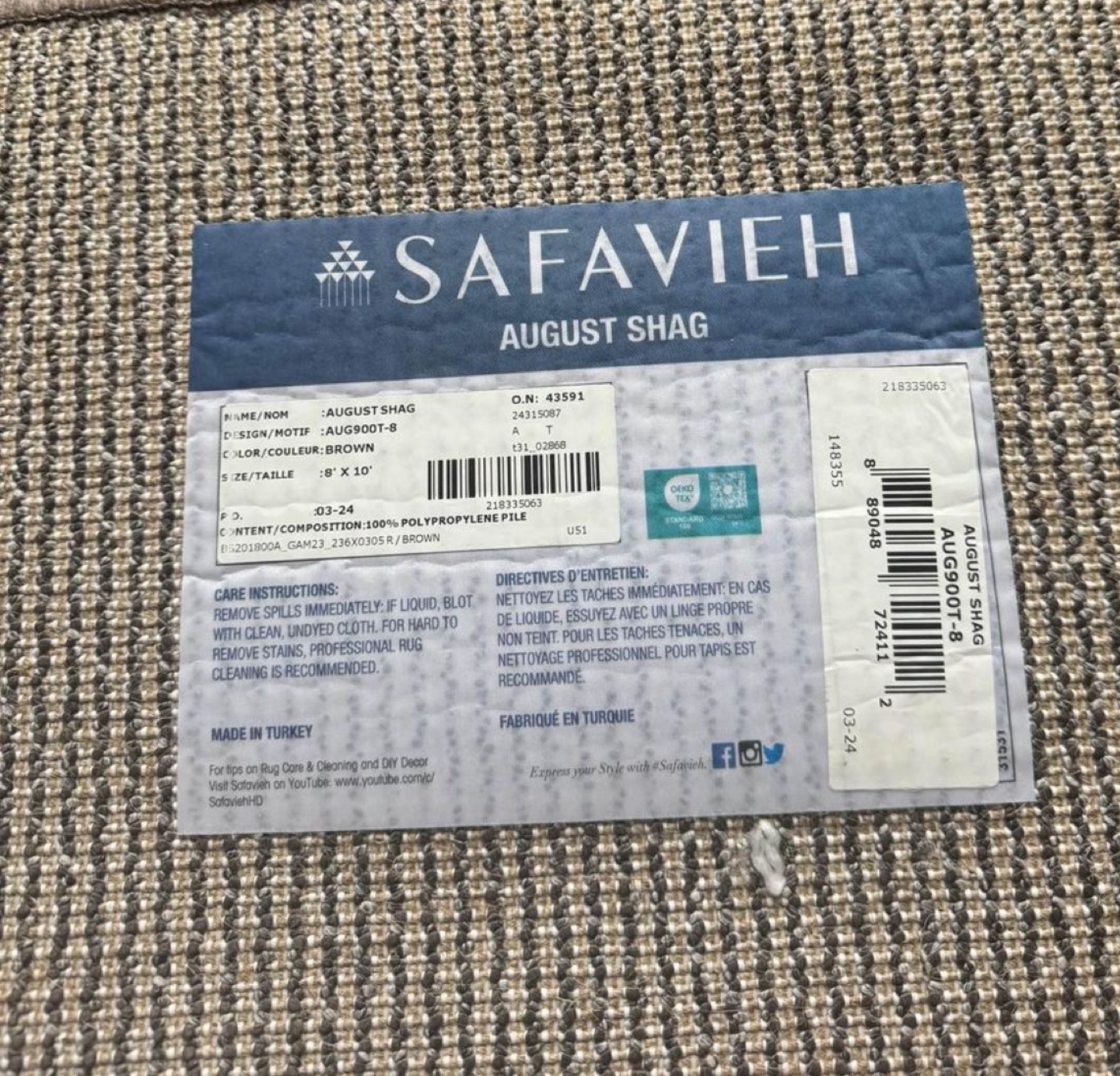 Safavieh August Shag Rug - photo 4