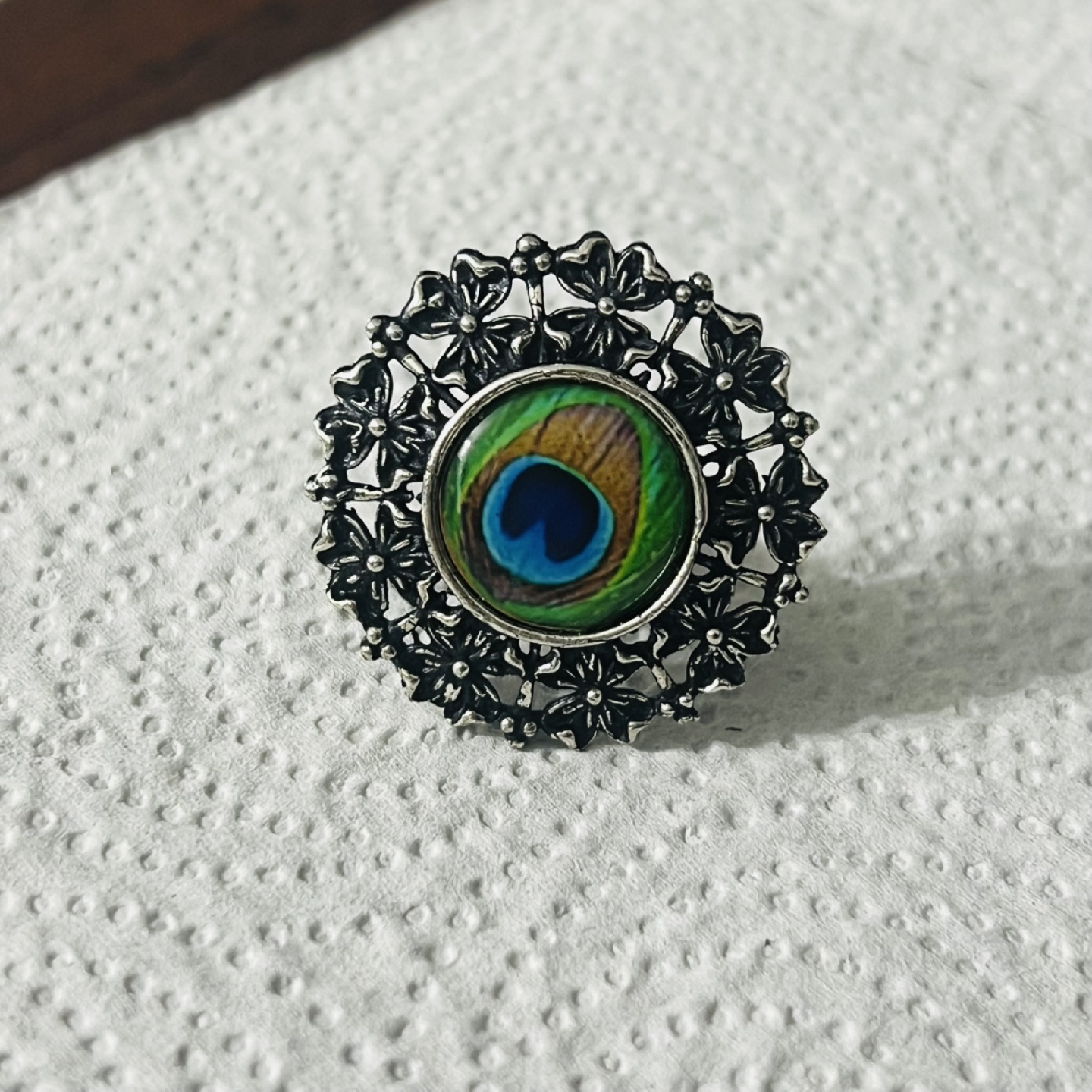 Black Rhinestone Ring - photo 3