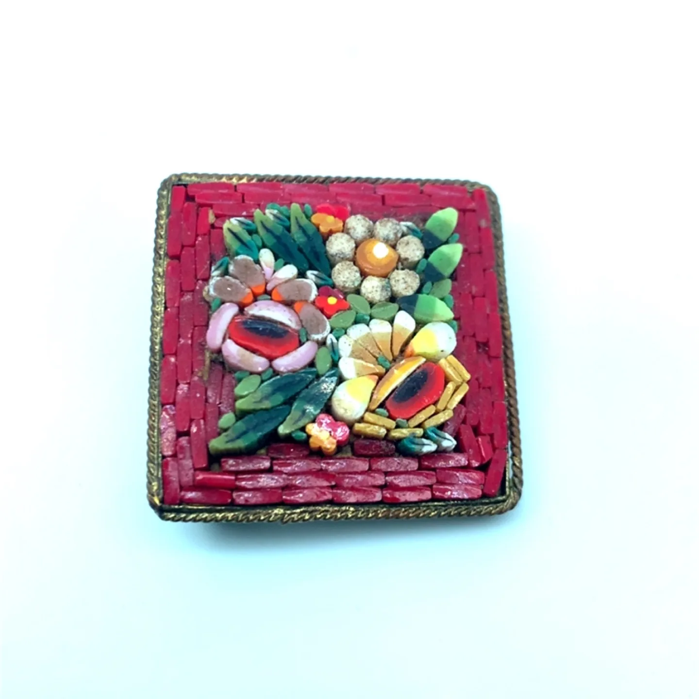 Vintage Micro Mosaic Brooch image indicator(3)
