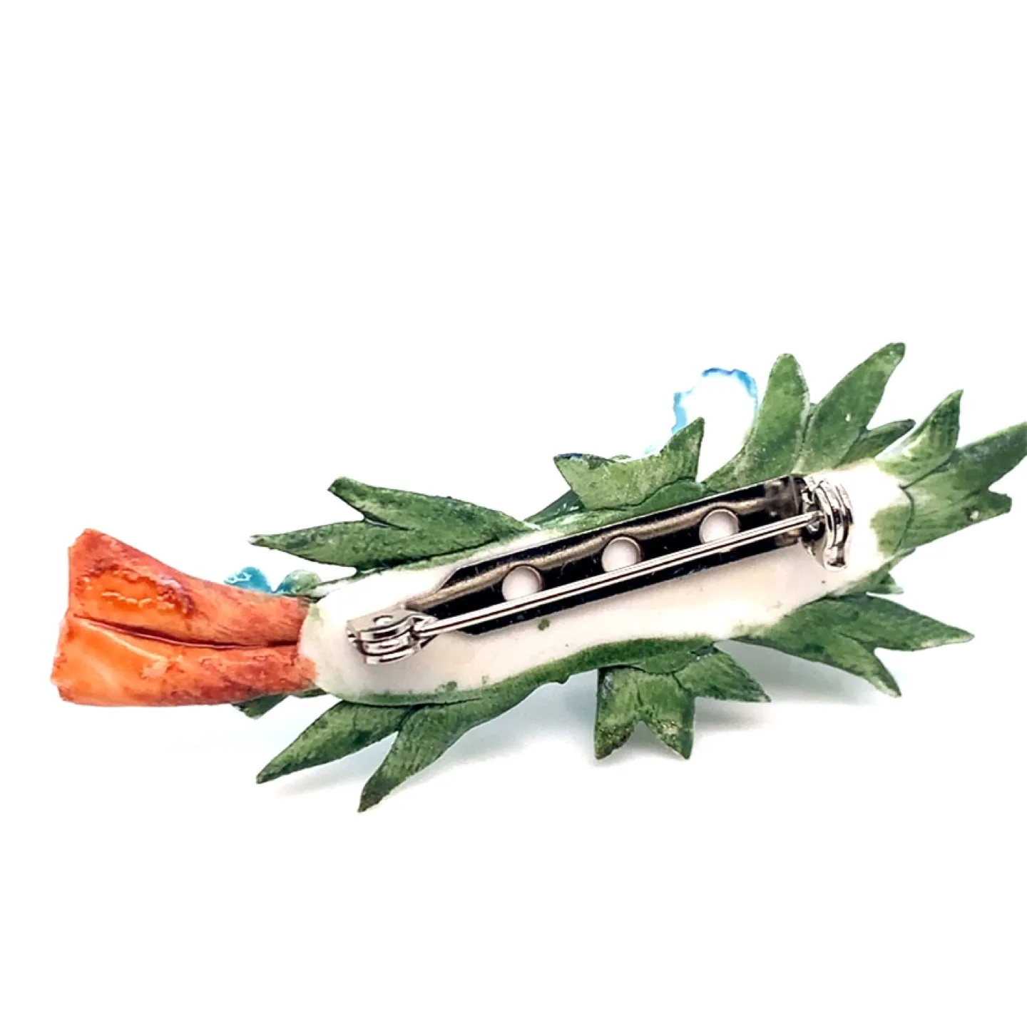 Vintage Capodimonte Porcelain Flower Brooch image indicator(4)