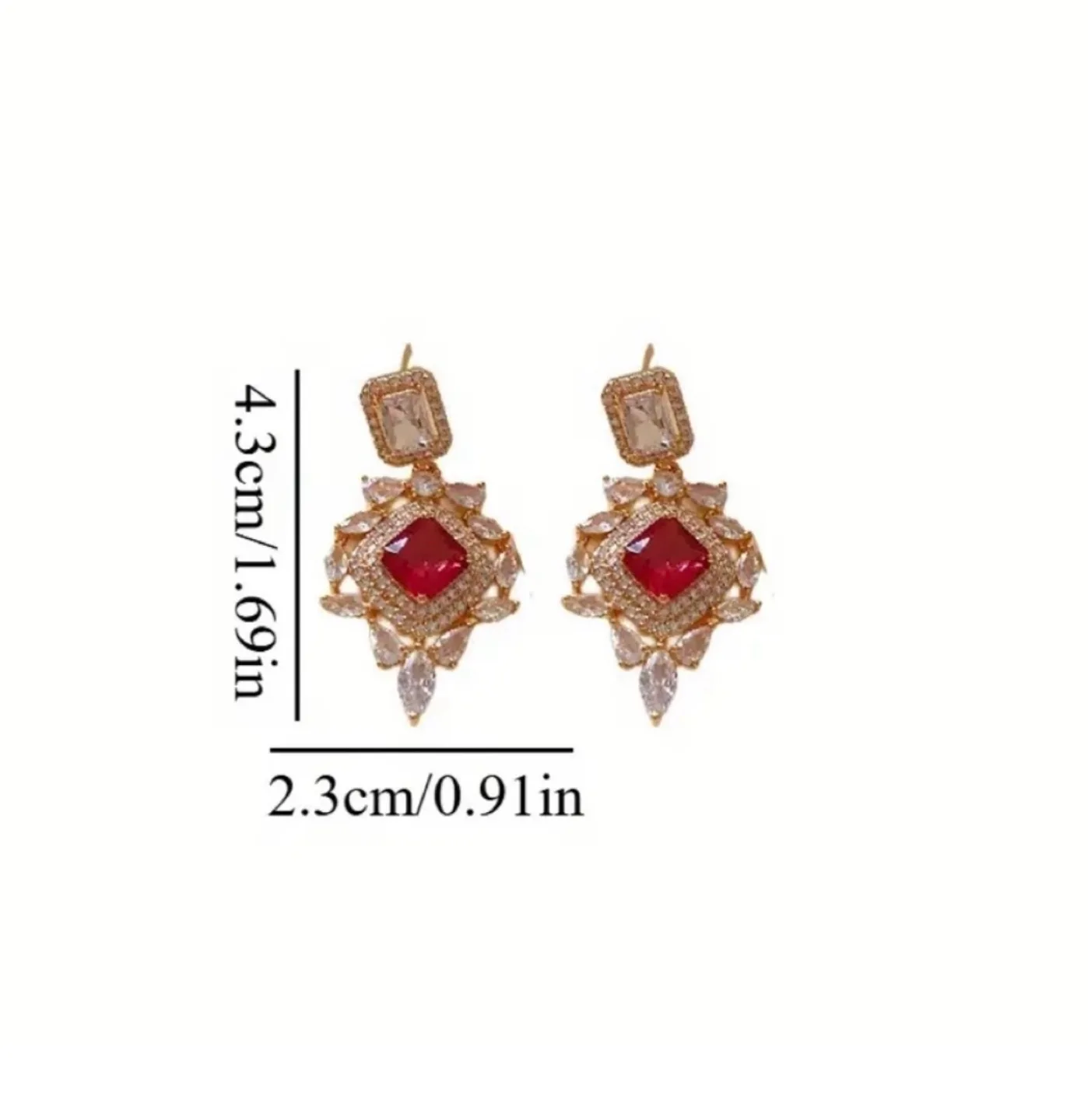 Gold tone Statement Earrings image indicator(4)