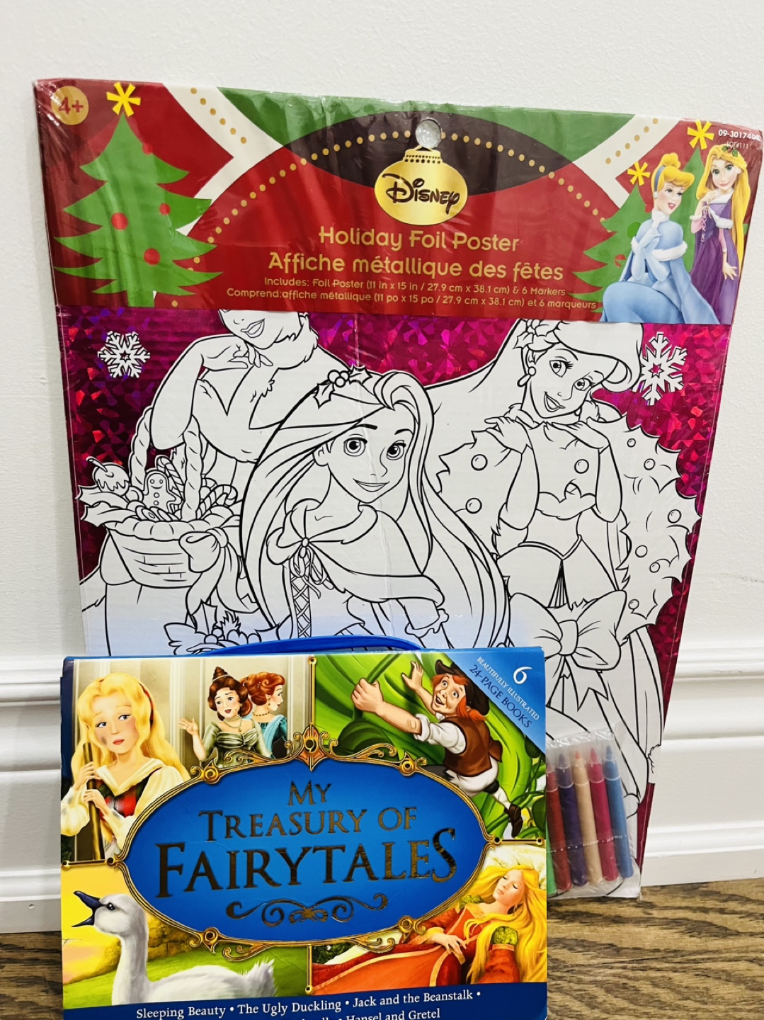 Disney Holiday Foil Poster/ My Treasury of Fairytales Book Set - photo 2