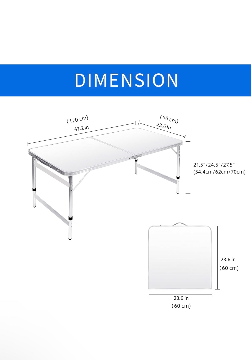 White Folding Table - photo 2