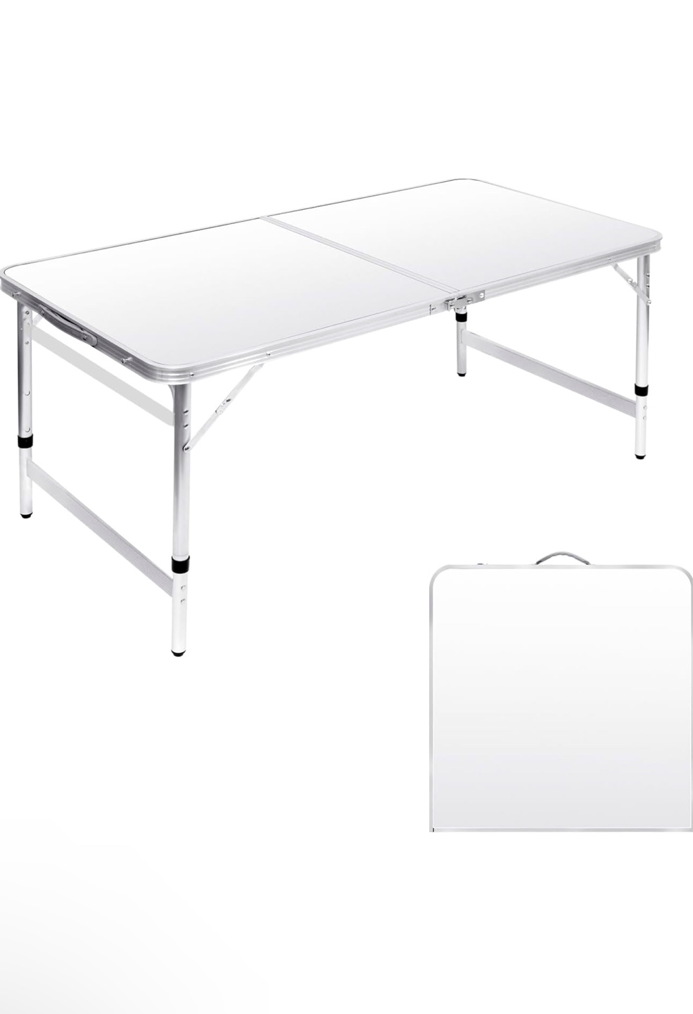 White Folding Table