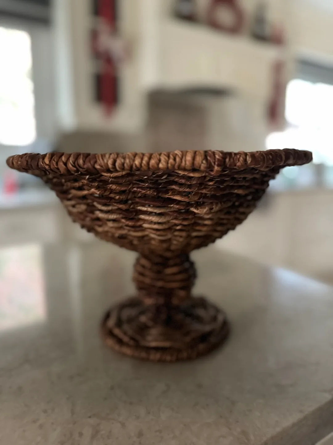 Wicker Pedestal Bowl image indicator(2)