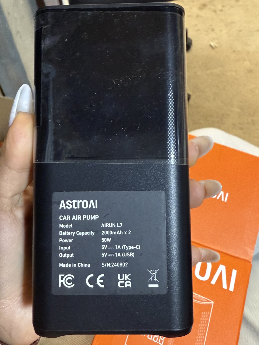 AstroAI AIRUN L7 Portable Car Air Pump - photo 4