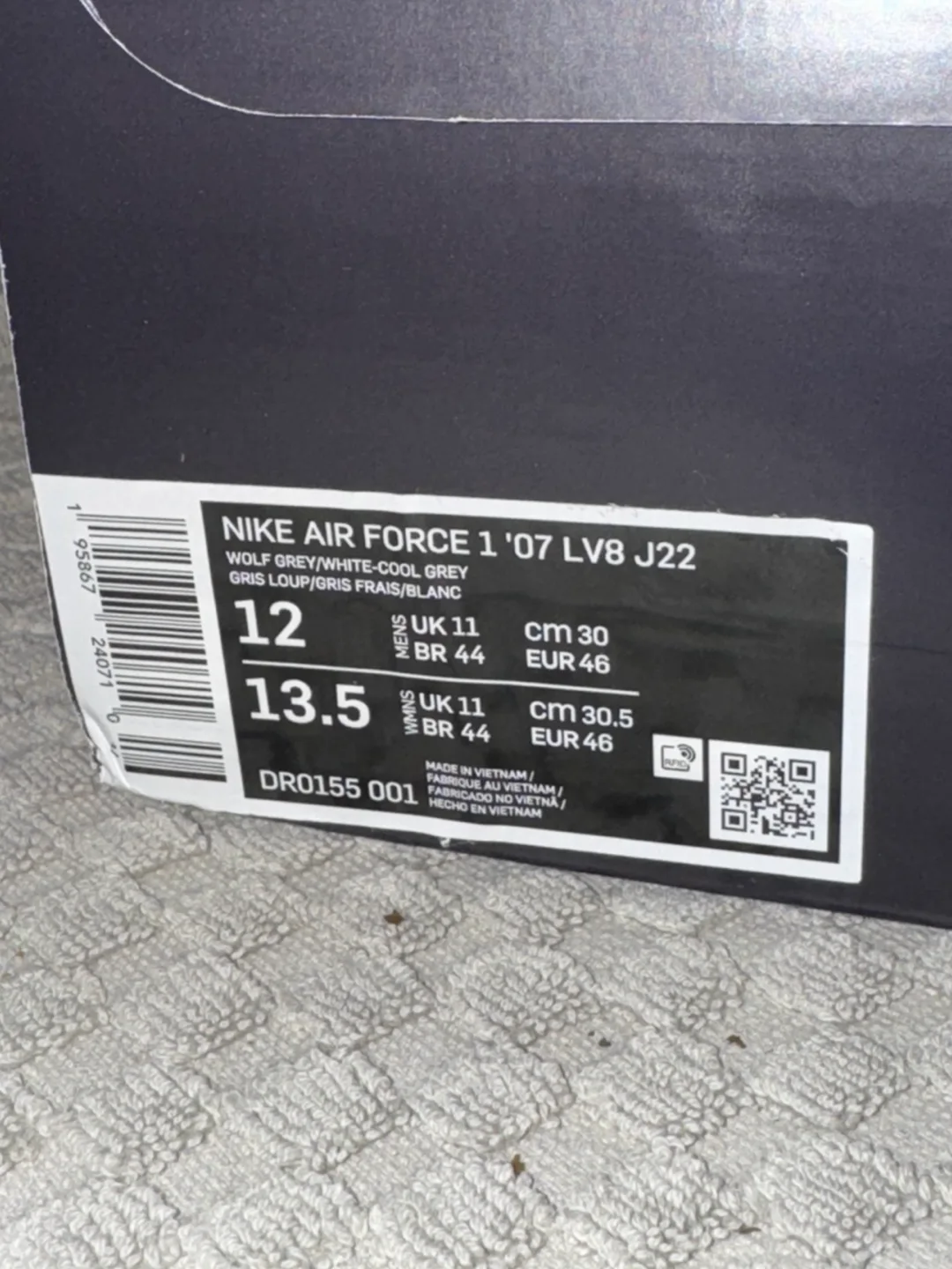 Nike Air Force 1 '07 LV8 J22 Men's 12 image indicator(2)