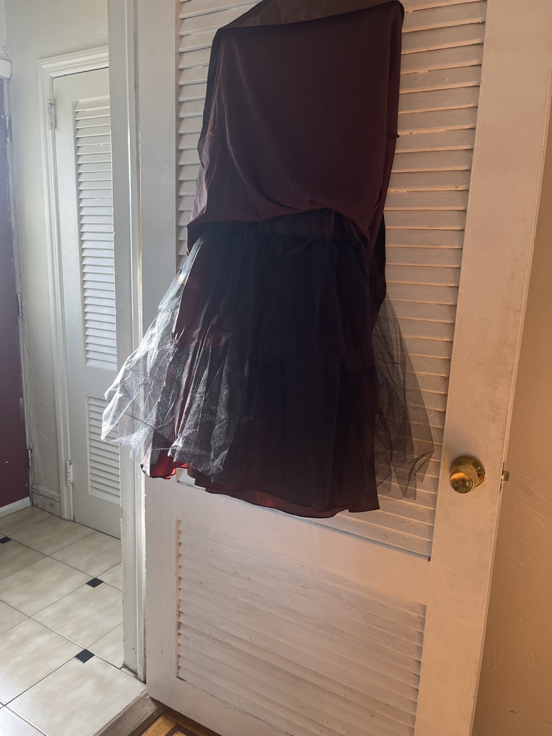 #ThriftyPicks Burgundy Velvet Dress with Rhinestone Detail - photo 3
