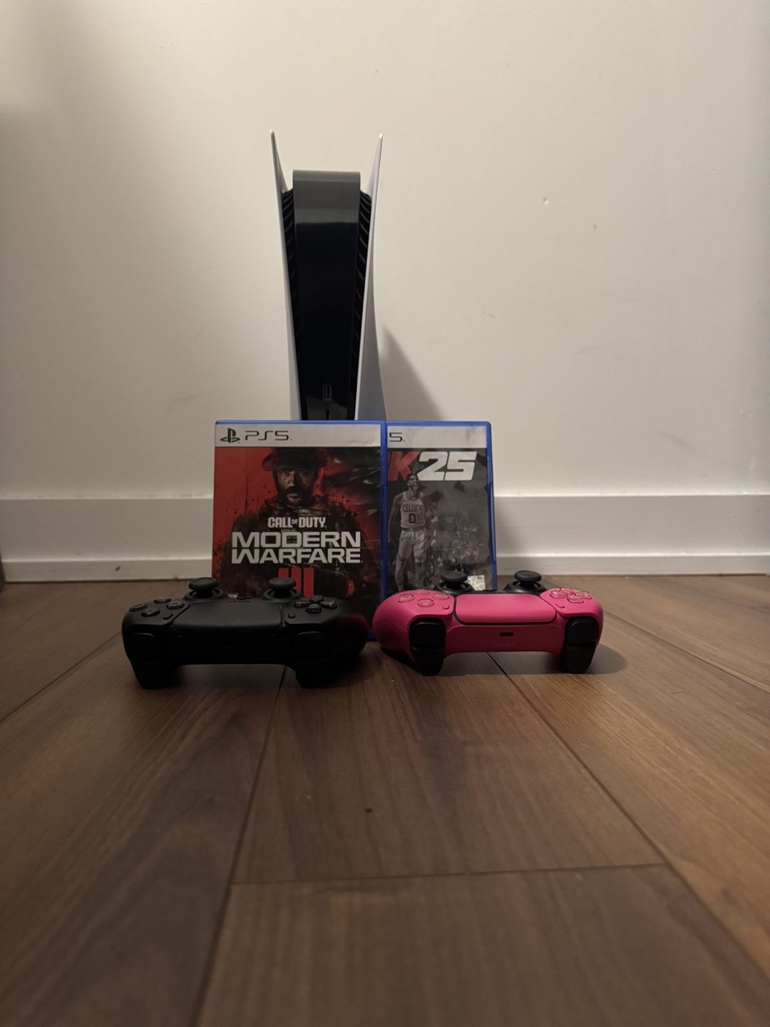 PS5 Console with 2 Controllers and Games