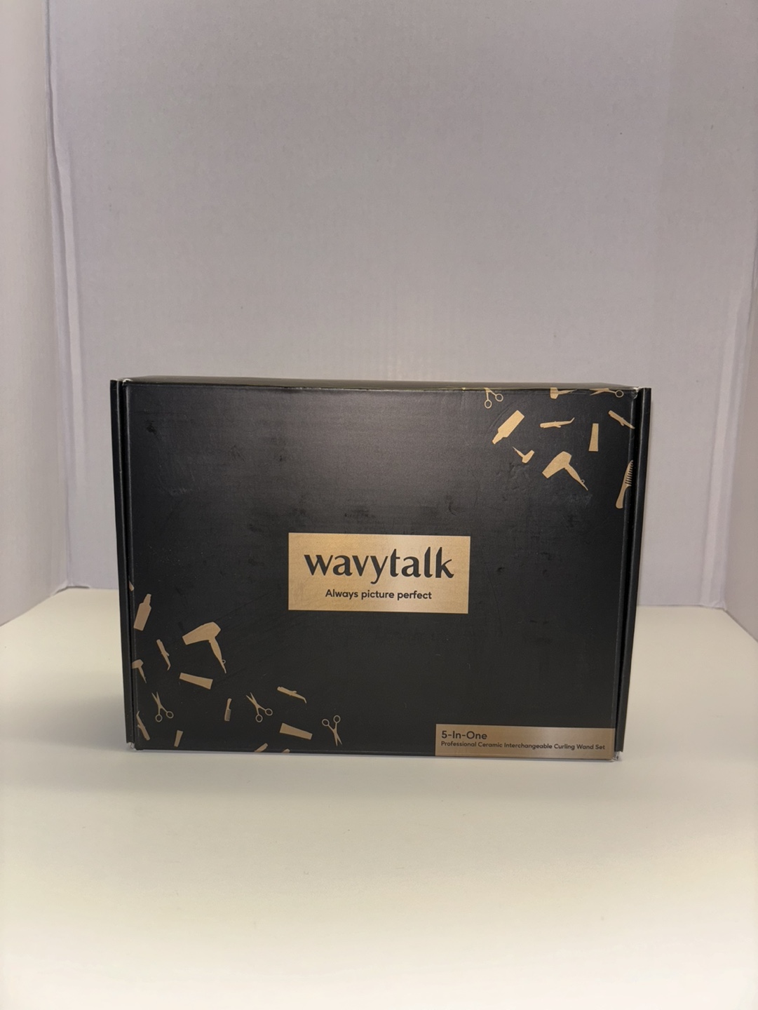 Wavytalk 5-in-1 Curling Wand Set - Rose Gold