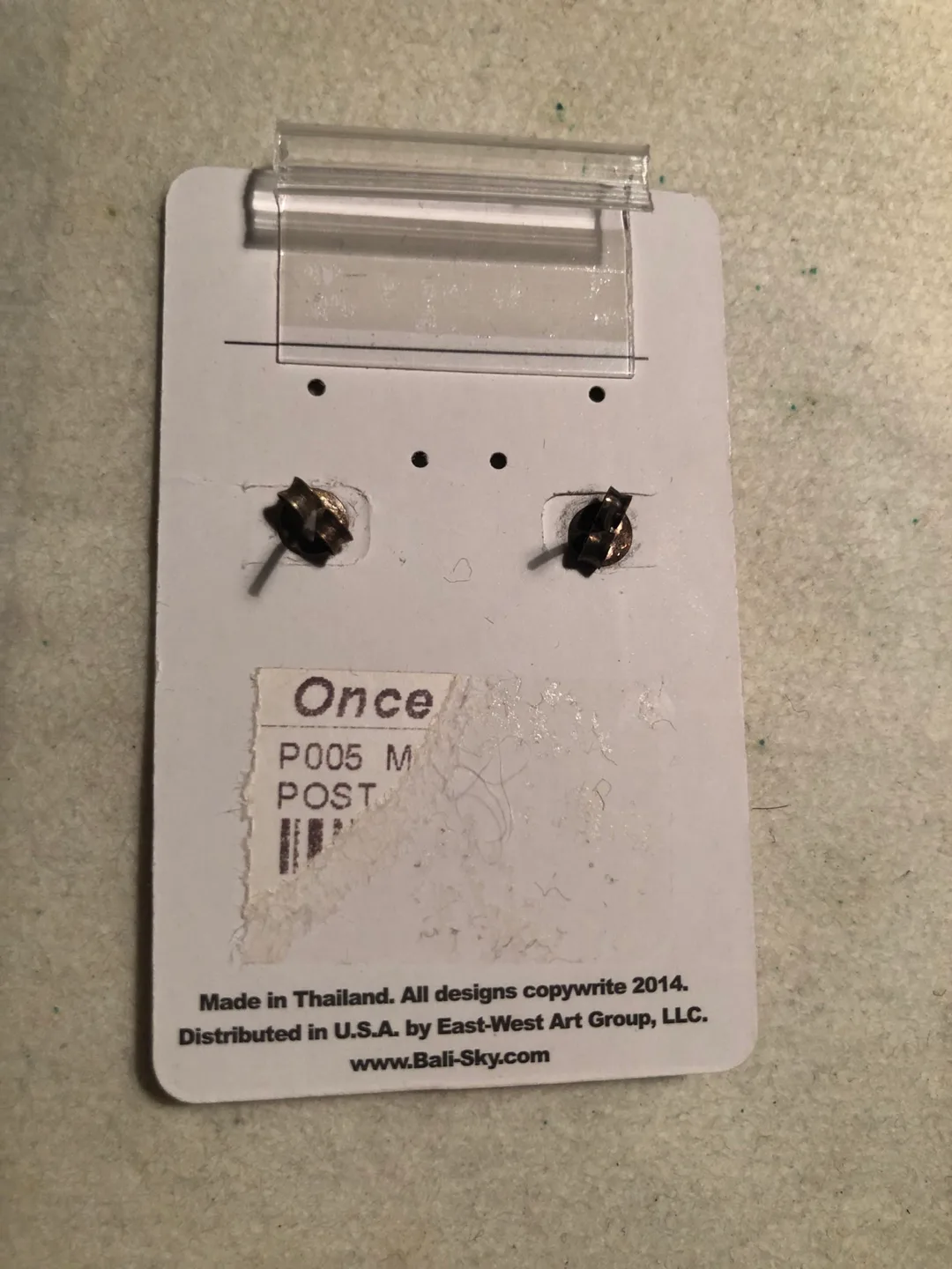 Bali Sky Mother of Pearl Sterling Silver Earrings #ThriftyPicks image indicator(2)