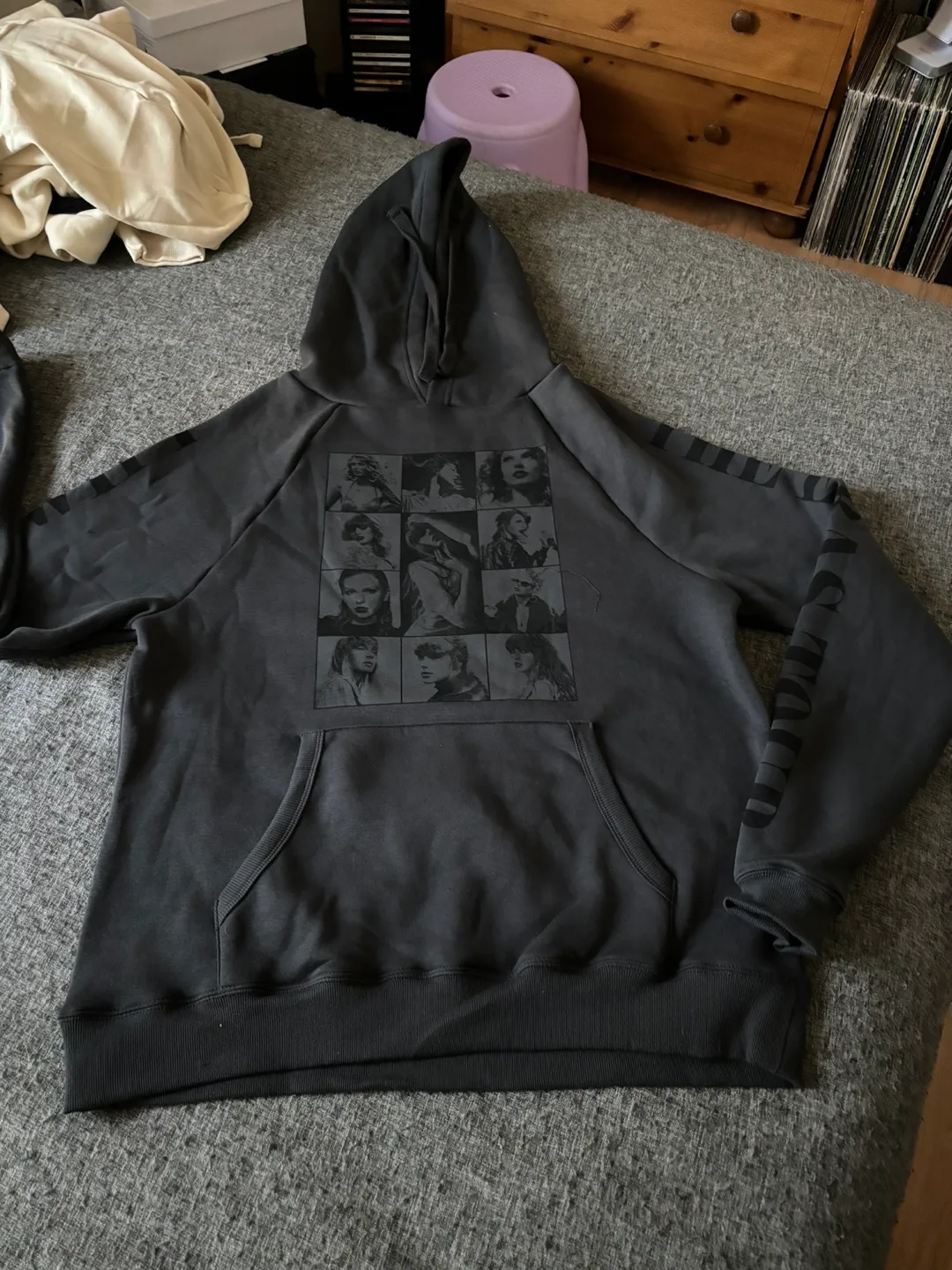 Taylor Swift Eras Tour official merch, black hoodie thumbnail
