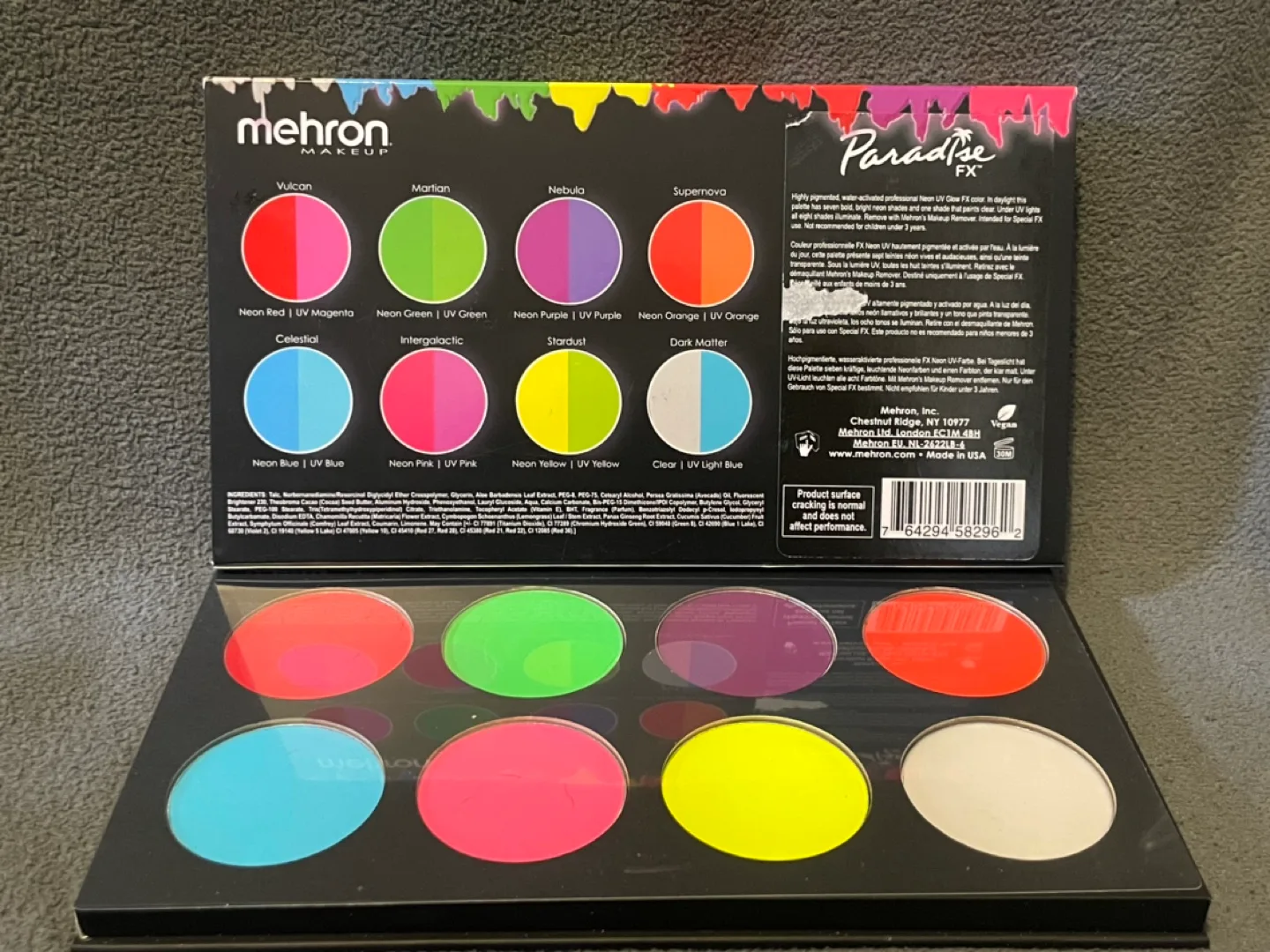 $50 VALUE 🤩 NEW PRO Make-Up Pallet Neon UV Black Light image indicator(2)
