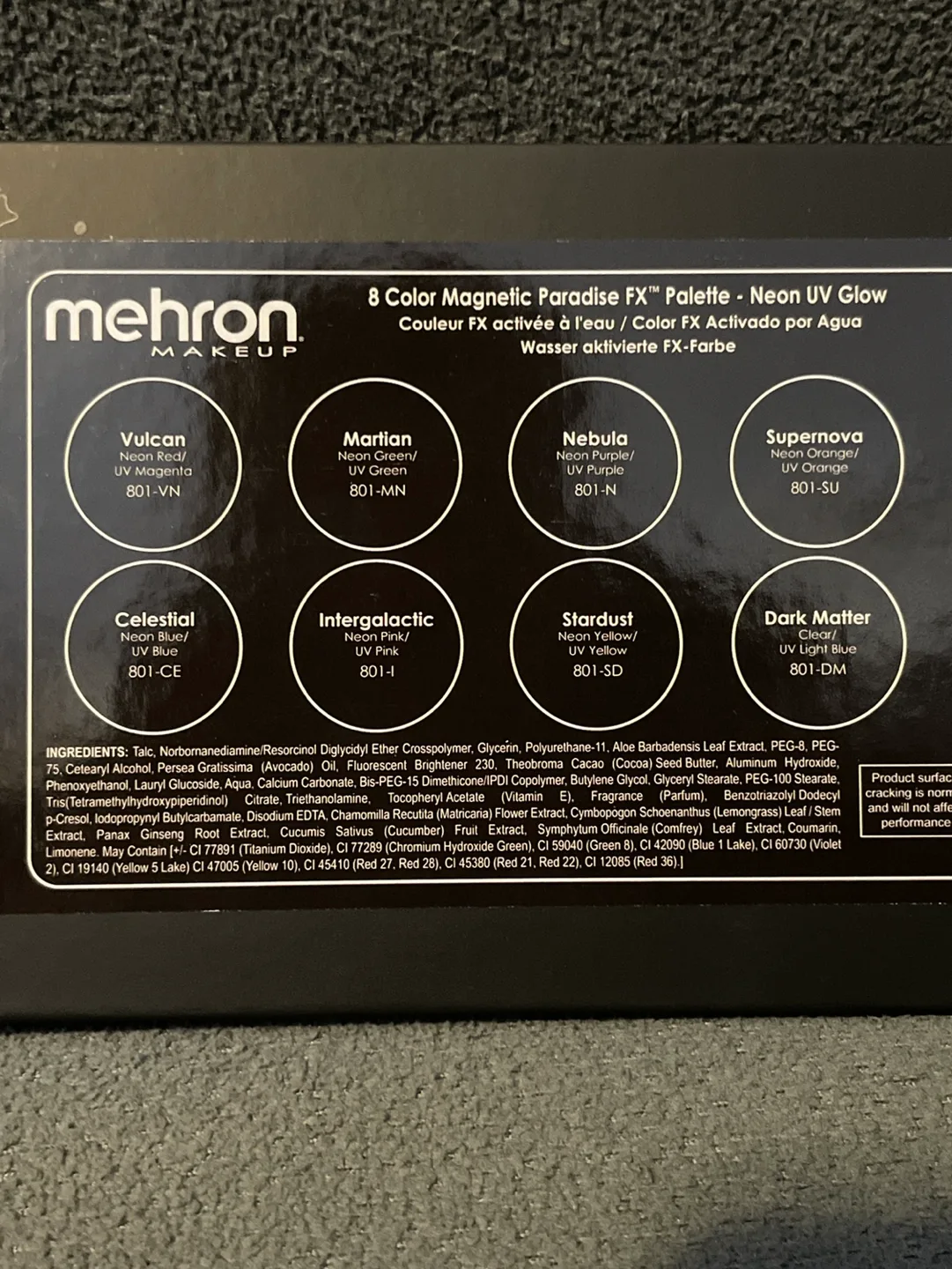 $50 VALUE 🤩 NEW PRO Make-Up Pallet Neon UV Black Light image indicator(7)