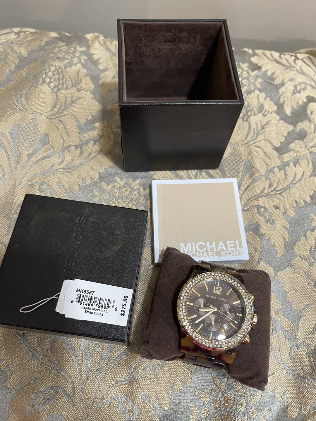 Michael Kors MK5587  Tortoise Shell Crystal Watch #ThriftyPicks - photo 4